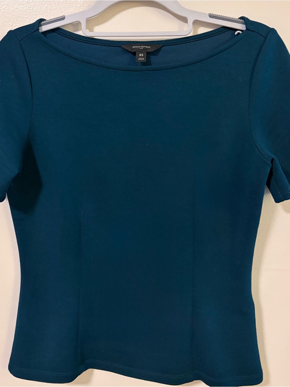 Banana Republic Teal Blue Short-Sleeve Top XS